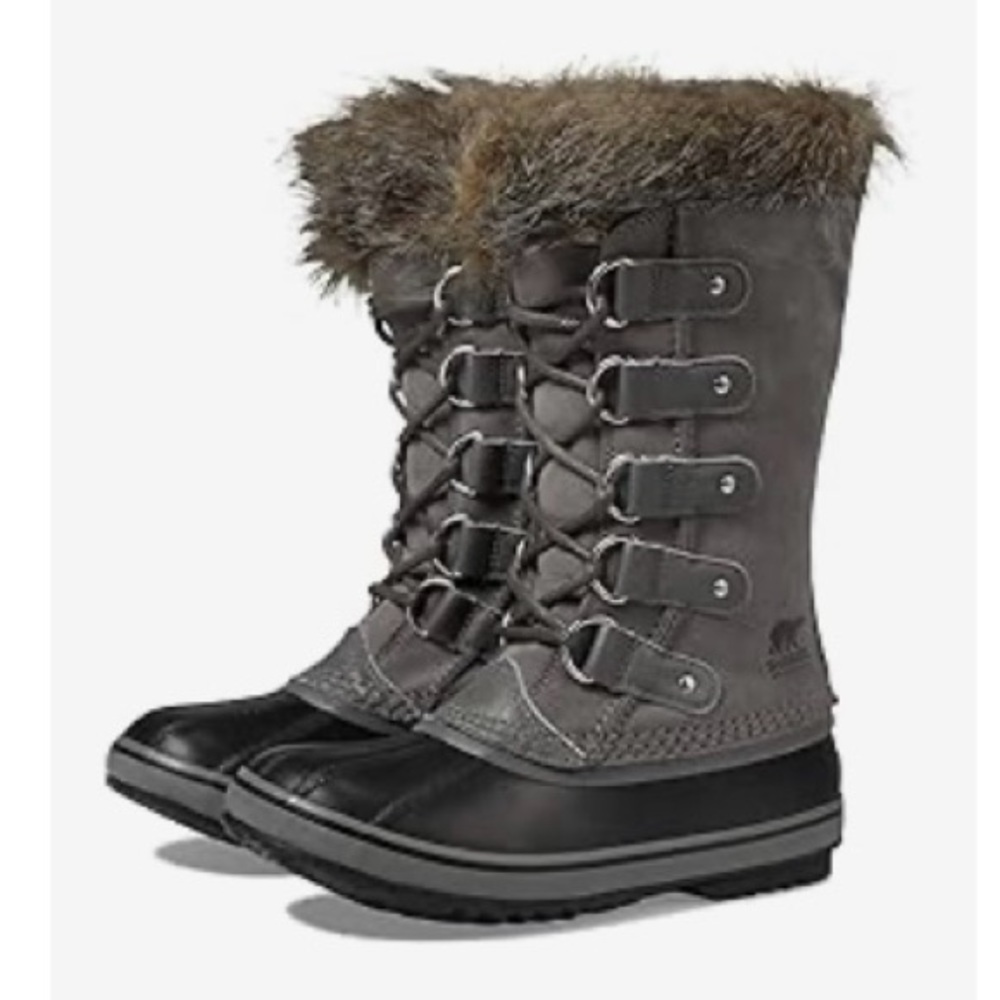 SOREL Joan of Arctic™ Waterproof winter boots in quarry black.